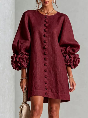 Green mini dress with mini and pullover
