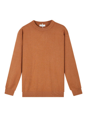 Men's Minimalist Crew Neck Sweater in White