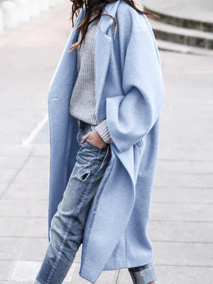 overcoat in Dark Green with thermal and midi
