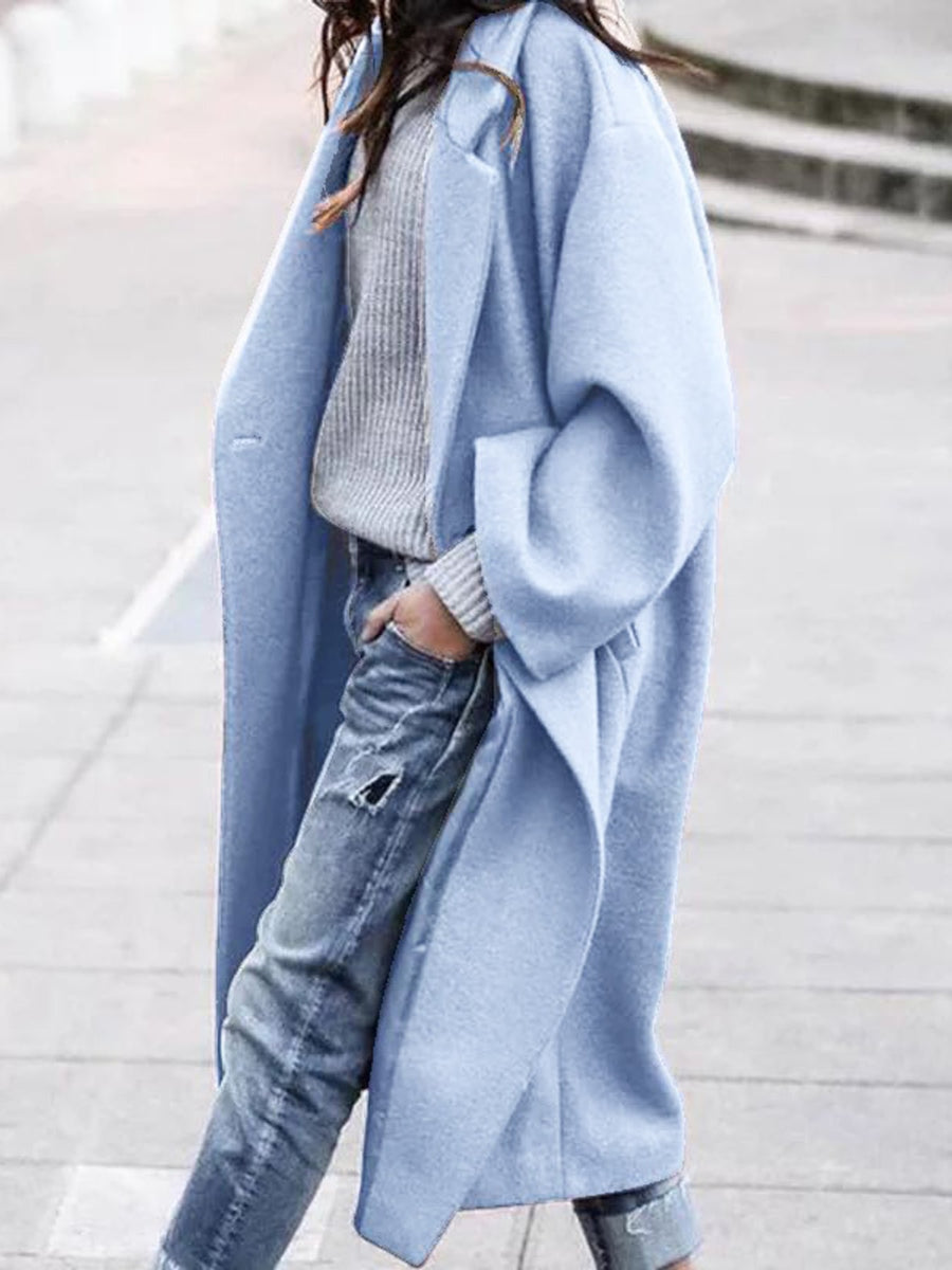 overcoat in Dark Green with thermal and midi