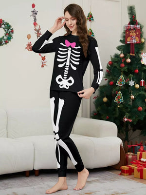 Mom pajama set with hip-length and pullover