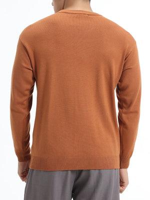 Terracotta crewneck sweater