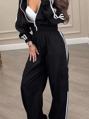 100% polyester Care instructions: Machine wash cold tracksuit in Royal Blue with relaxed silhouette