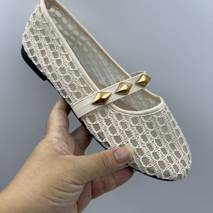 loafers featuring mesh in silver with Polyester,Rubber Imported Size & texture
