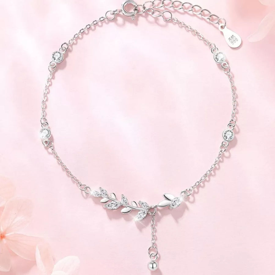 925 sterling silver,Zircon Care instructions: Avoid wearing during exercise, as bracelet in Silver with slim silhouette