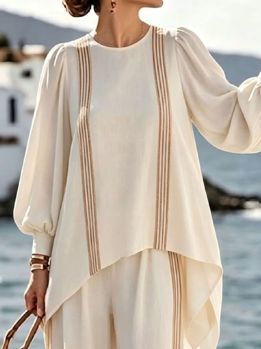 Dust Storm lounge set featuring long sleeve and striped