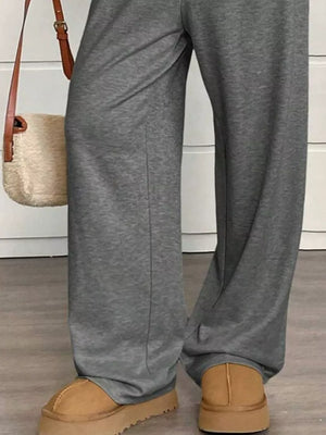 Apricot wide-leg wide-leg pants with not applicable