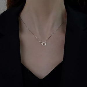 925 sterling silver,Zircon Care instructions: Avoid wearing during exercise, as necklace in Silver with slim silhouette