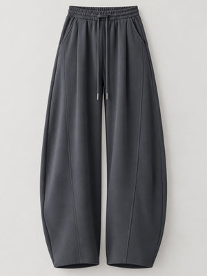 sweatpants in Black-Spring And Fall-Tall