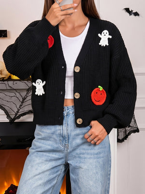 100% polyester Care instructions: Machine wash cold cardigan in White with relaxed silhouette