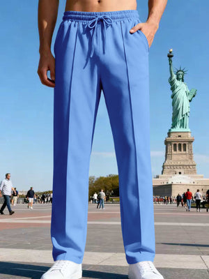 95%polyester,5%spandex Care instructions: Machine wash cold straight-leg pants in Black with straight silhouette