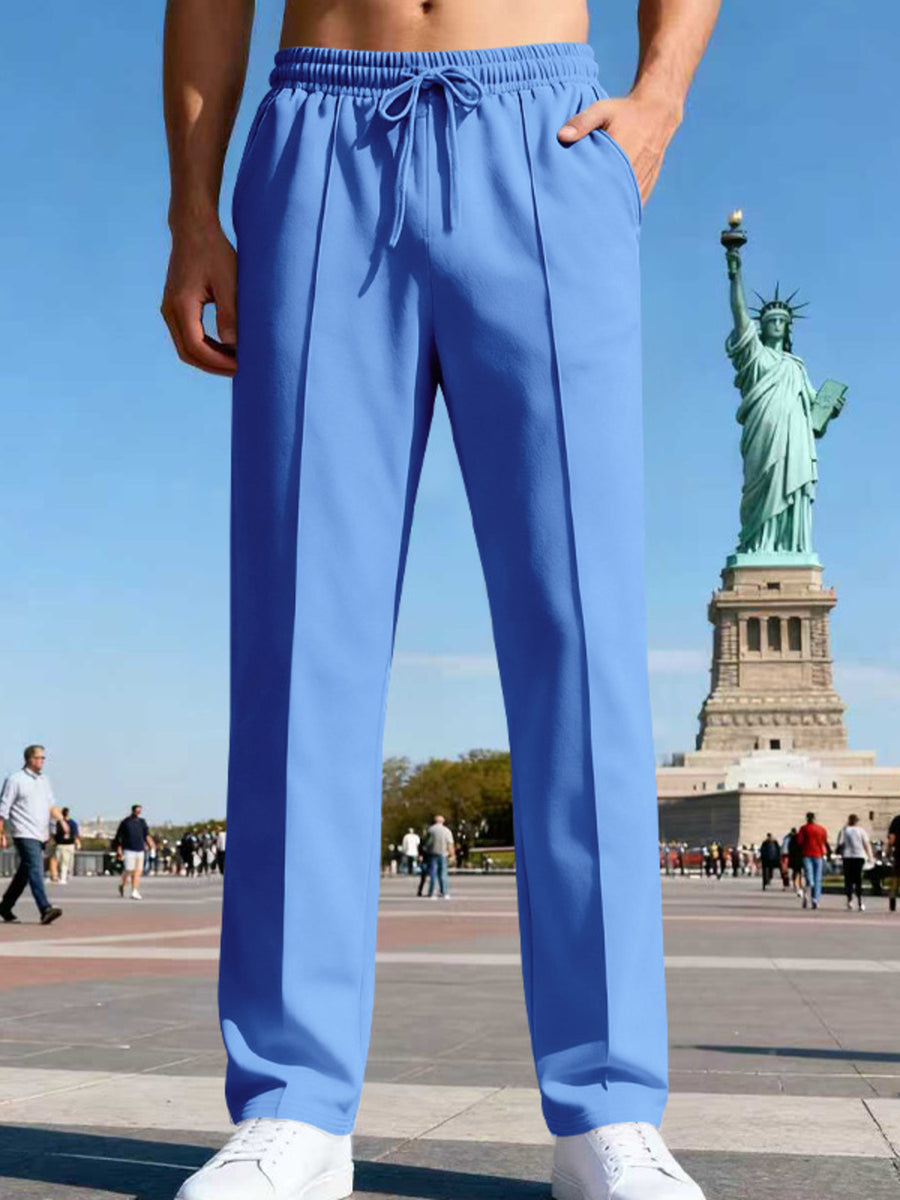 95%polyester,5%spandex Care instructions: Machine wash cold straight-leg pants in Black with straight silhouette
