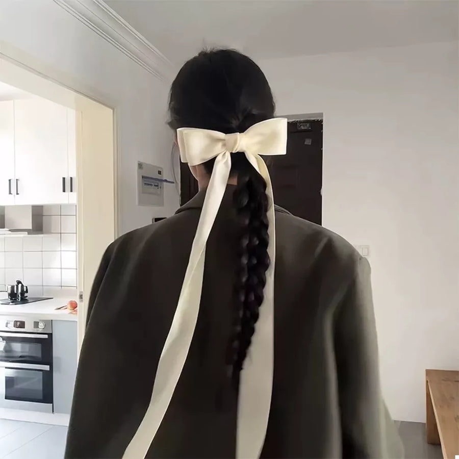 Fabric Imported Size & hair clip in White with N/A silhouette