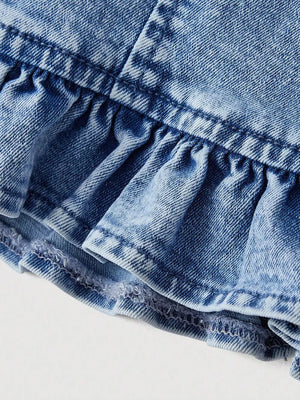 85% cotton, 15% polyester Care instructions: Machine wash cold camisole in Blue with fitted silhouette