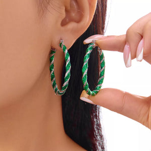 Alloy Care instructions: 1 earrings in silver with hoop silhouette