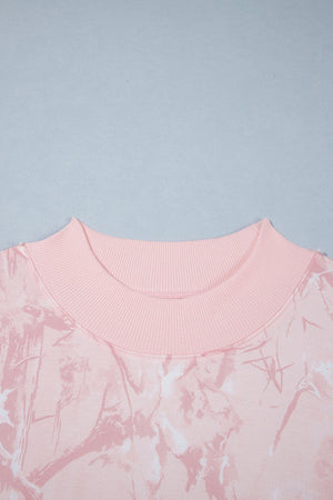 Dusty Pink pajama set with hip-length, full-length and pullover, elastic