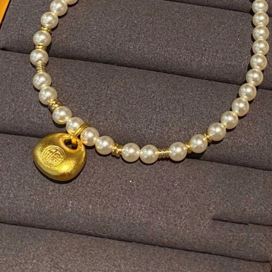 ivory necklace with choker and clasp