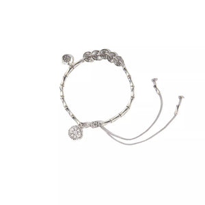 bracelet featuring geometric in silver with Zinc alloy,Silver-plated Care instructions: Avoid wearing during exercise, as sw