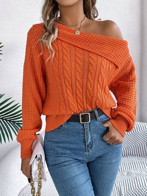 pullover sweater in Orange
