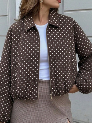 zip-up jacket in Light Blue
