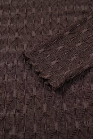 dark brown blouse with stretch and long sleeve