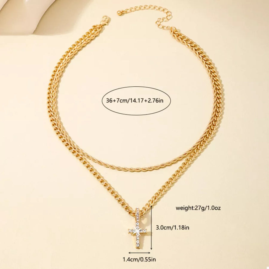 Gold jewelry necklace with n/a