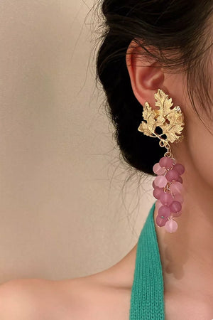 Freshwater Pearl, Synthetic Pearl, 18K Gold-Plated, Alloy, Resin, Crystal, Coppe earrings in Style D with regular silhouette