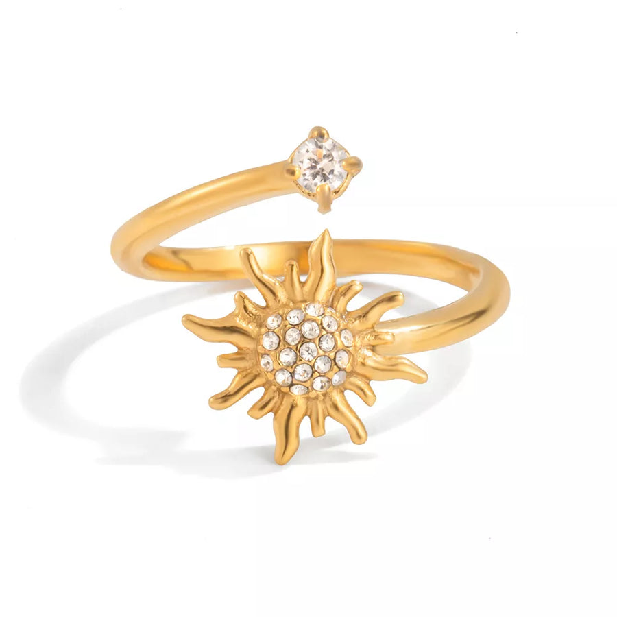gold with ring with 18K gold-plated