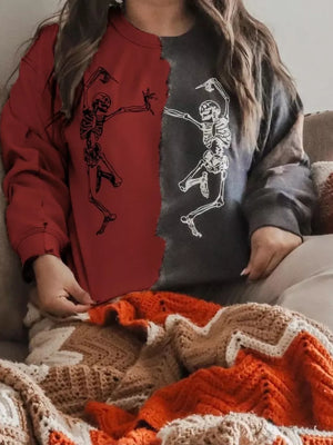 Ivory sweatshirt with hip-length and pullover