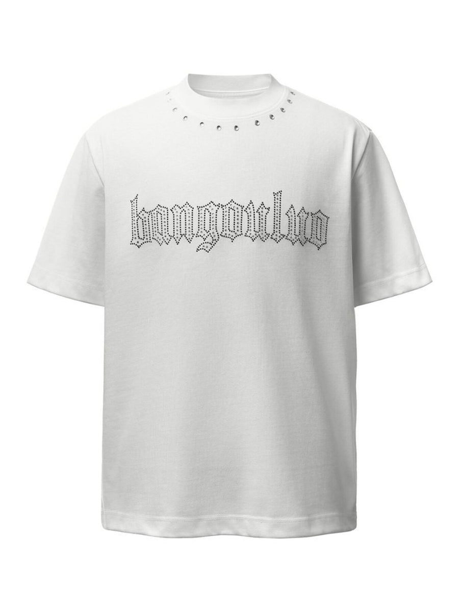 streetwear t-shirt in Black with mock neck