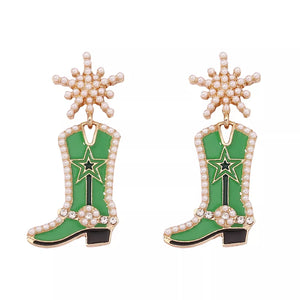 Synthetic Pearl, 18K Gold-Plated, Alloy Care instructions: Avoid wearing during earrings in ivory with dangle silhouette