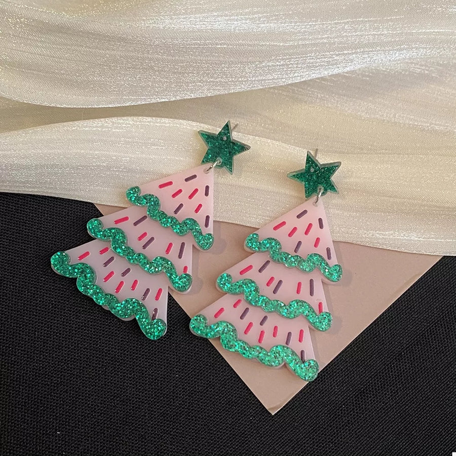 earrings featuring novelty in pink with Alloy, Acrylic Care instructions: 1 texture