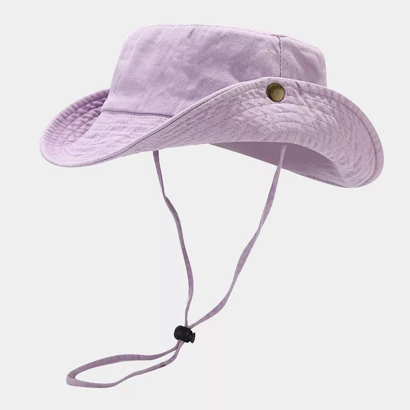 Wide Brim Sun Protection Hat in navy blue with wide brim
