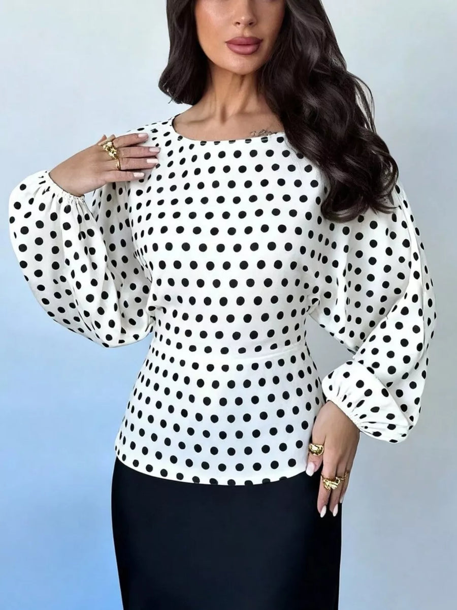 100% polyester Care instructions: Machine wash cold blouse in Dark Red with relaxed silhouette