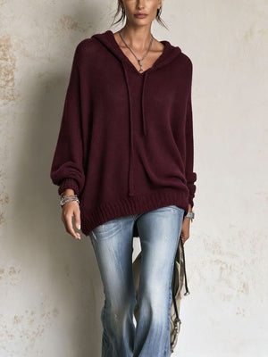 casual pullover hoodie in Tan with hooded