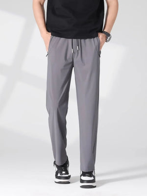 Khaki Men's Plus Size Quick-dry Casual Pants