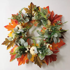 wreath in Sherbet with floral and decorative