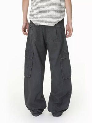 100% Cotton Care instructions: Machine wash cold jeans in Dark Gray with loose silhouette