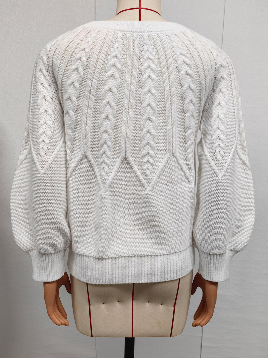 classic pullover sweater in Camel with crew neck