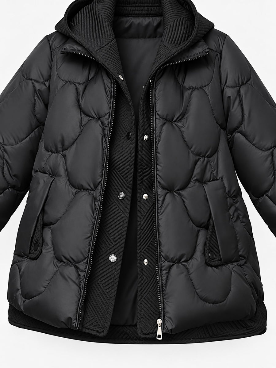 quilted jacket featuring quilted in Beige White with Polyester and nylon Filling: Polyester Care instructions: Hand wash