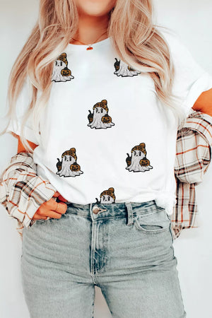 brown t-shirt with plus-size and short sleeve