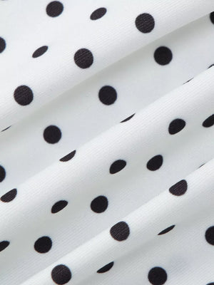 Playful Polka Dot Ruched T-shirt