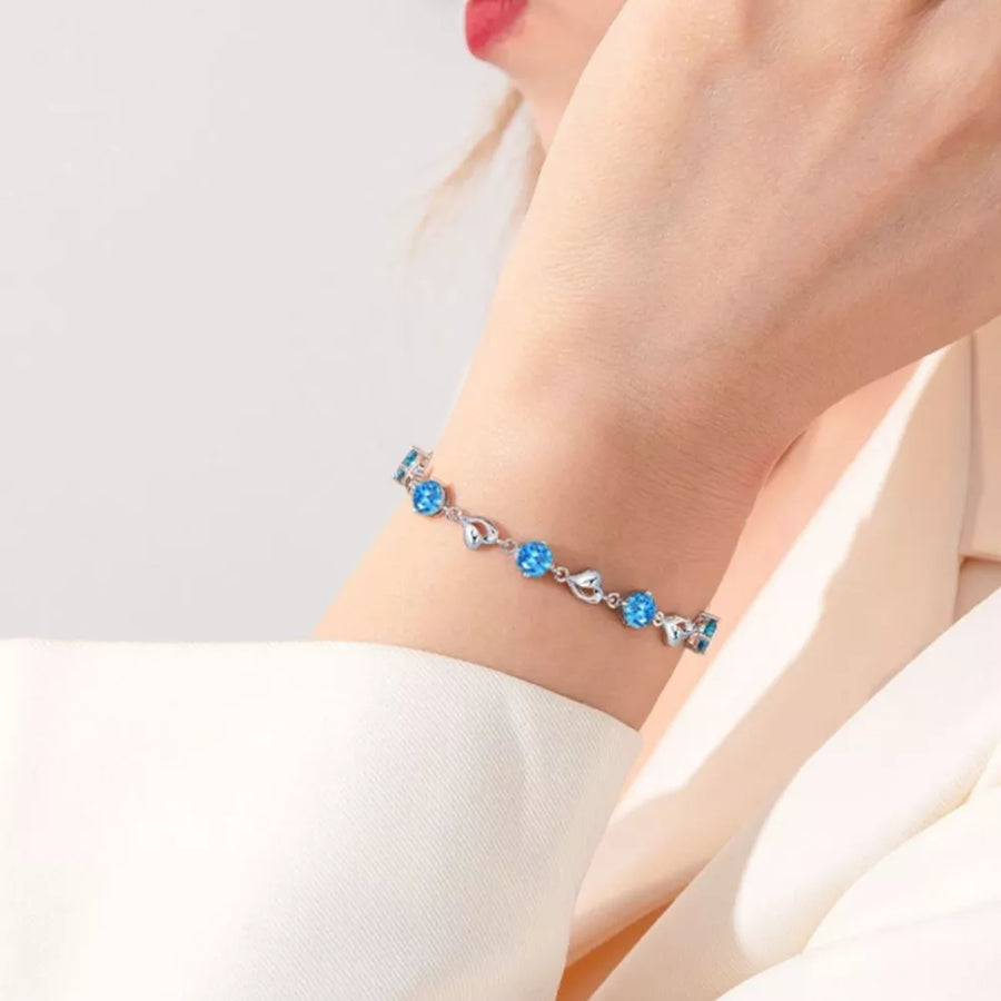 0.3 Carat Moissanite 925 Sterling Silver Bracelet in Silver