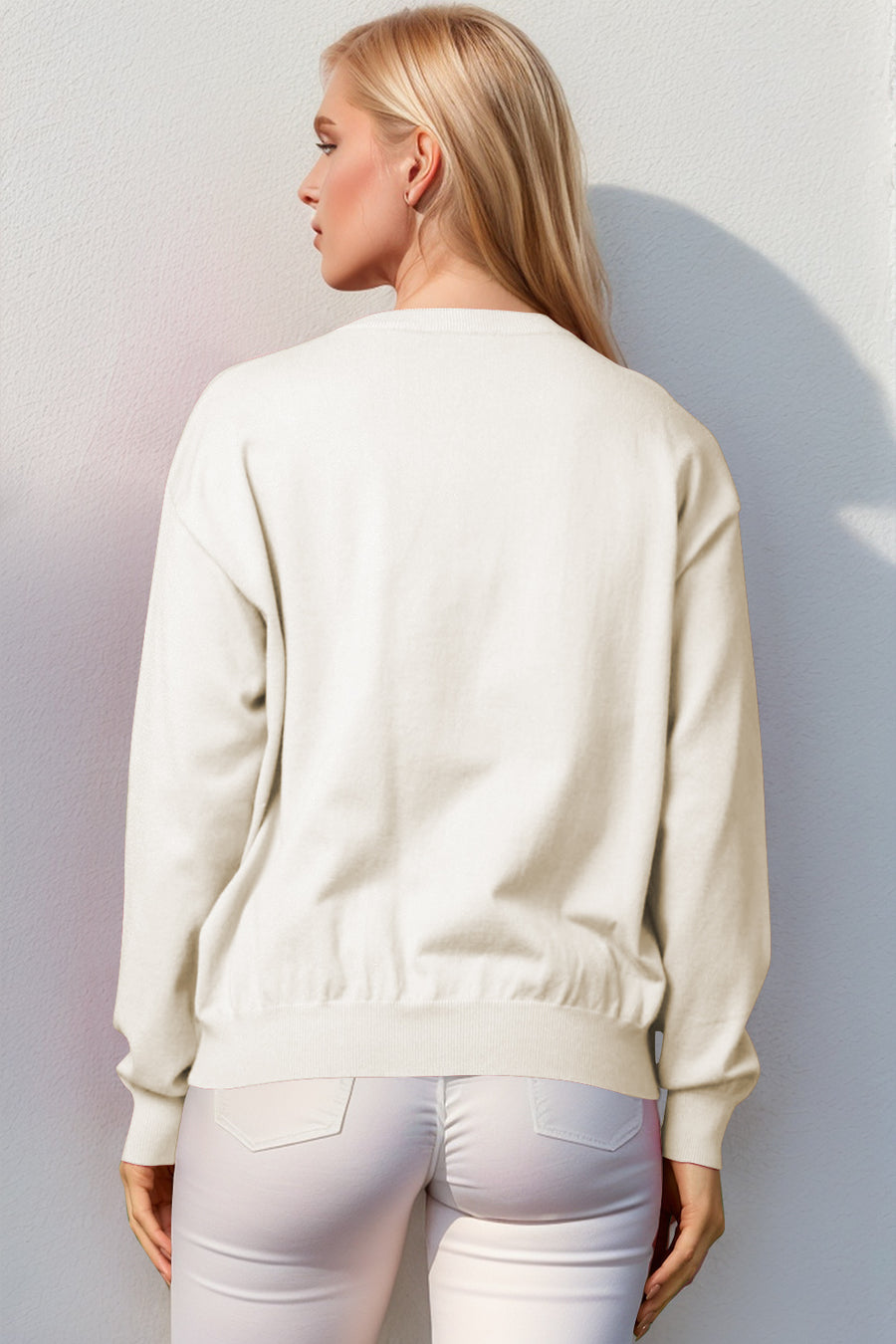 Red Nutcracker Sequin Embellished Crewneck Sweater