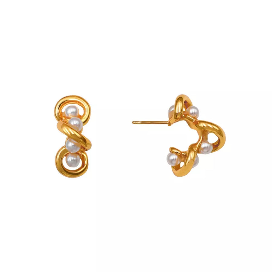 Gold earrings