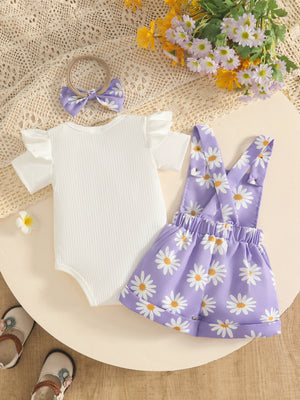 cottagecore overalls in white with round neck