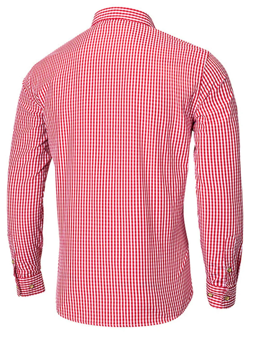 classic button-down shirt in Light Blue with collared