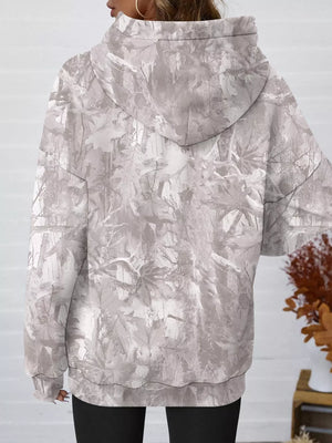 gray oversized pullover hoodie with hooded