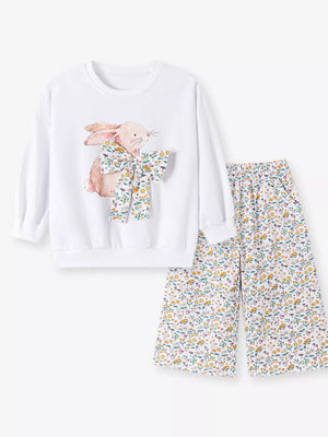 sage green sweatshirt and pants set with hip-length, full-length and pullover, elastic