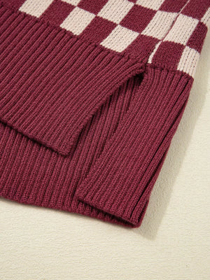 burgundy pullover sweater